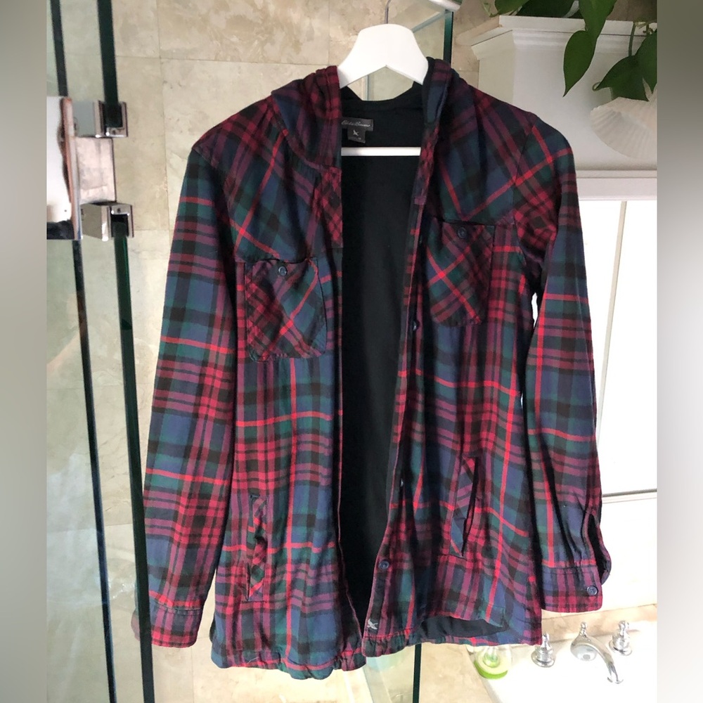 Eddie Bauer Plaid Sweatshirt